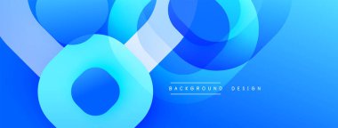 Katmanlı şeffaf gradyan şekillere sahip soyut arkaplan