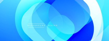 Katmanlı şeffaf gradyan şekillere sahip soyut arkaplan