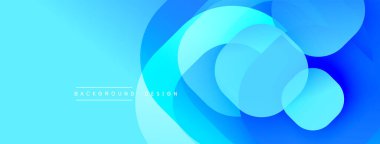 Katmanlı şeffaf gradyan şekillere sahip soyut arkaplan