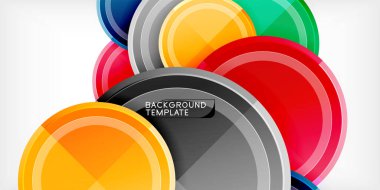 Geometrik tasarım arka plan - daireler