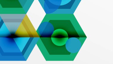 Altıgenler tasarımı geometrik soyut arkaplan