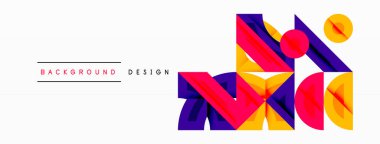 Soyut geometrik arkaplan şekilleri modern ve simetrik bir model oluşturur. Kalın kontrast, pürüzsüz gradyanlar, dinamik kompozisyon, fütüristik stil