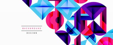 Çemberler soyut arkaplan çizgilerini kareler