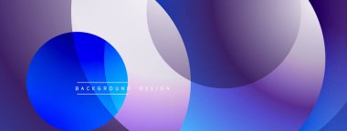Katmanlı dairesel şekiller canlı renklerde, düzgün geçiş, derinlik efektleri ve modern, fütürist estetiğe sahip, gradyan açısından zengin soyut bir tasarım oluşturur.