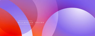 Katmanlı dairesel elementlerle soyut bileşim, eğimlerin ve yumuşak geçişlerin harmanlanması, derinlik, hareket ve görsel uyum hissi yaratır.