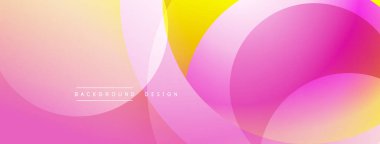 Katmanlı dairesel elementlerle soyut bileşim, eğimlerin ve yumuşak geçişlerin harmanlanması, derinlik, hareket ve görsel uyum hissi yaratır.