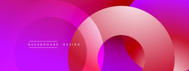 Katmanlı dairesel elementlerle soyut bileşim, eğimlerin ve yumuşak geçişlerin harmanlanması, derinlik, hareket ve görsel uyum hissi yaratır.