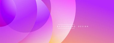 Katmanlı dairesel elementlerle soyut bileşim, eğimlerin ve yumuşak geçişlerin harmanlanması, derinlik, hareket ve görsel uyum hissi yaratır.