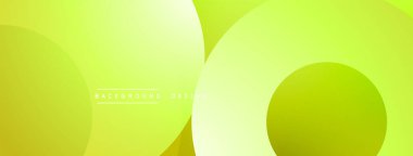 Katmanlı dairesel şekiller canlı renklerde, düzgün geçiş, derinlik efektleri ve modern, fütürist estetiğe sahip, gradyan açısından zengin soyut bir tasarım oluşturur.