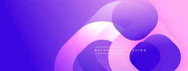 Katmanlı şeffaf gradyan şekillere sahip soyut arkaplan