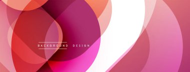 Katmanlı şeffaf gradyan şekillere sahip soyut arkaplan