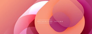 Katmanlı şeffaf gradyan şekillere sahip soyut arkaplan