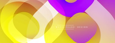 Katmanlı şeffaf gradyan şekillere sahip soyut arkaplan