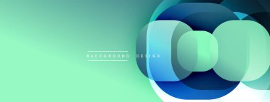 Katmanlı şeffaf gradyan şekillere sahip soyut arkaplan