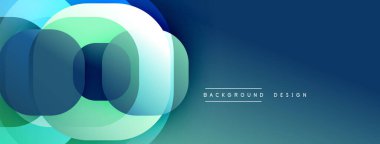 Katmanlı şeffaf gradyan şekillere sahip soyut arkaplan