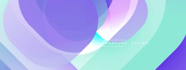 Çembersel soyut tasarım üst üste binen yarı saydam daireler ve yuvarlak şekiller, harmanlanan eğriler ve düzgün eğriler, derinlik, karşıtlık ve dinamik görsel efekt oluşturur.