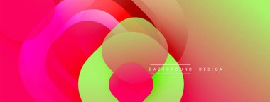 Katmanlı şeffaf gradyan şekillere sahip soyut arkaplan