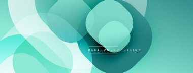 Katmanlı şeffaf gradyan şekillere sahip soyut arkaplan