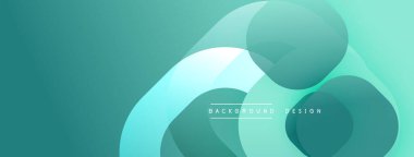 Katmanlı şeffaf gradyan şekillere sahip soyut arkaplan