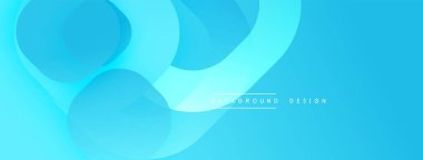 Çembersel soyut tasarım üst üste binen yarı saydam daireler ve yuvarlak şekiller, harmanlanan eğriler ve düzgün eğriler, derinlik, karşıtlık ve dinamik görsel efekt oluşturur.