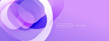 Katmanlı şeffaf gradyan şekillere sahip soyut arkaplan