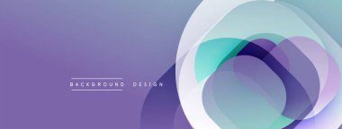Katmanlı şeffaf gradyan şekillere sahip soyut arkaplan