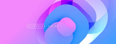 Katmanlı şeffaf gradyan şekillere sahip soyut arkaplan