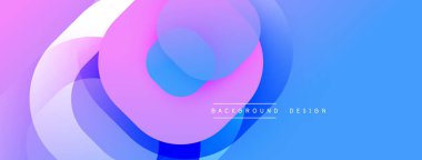 Katmanlı şeffaf gradyan şekillere sahip soyut arkaplan