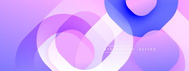 Katmanlı şeffaf gradyan şekillere sahip soyut arkaplan