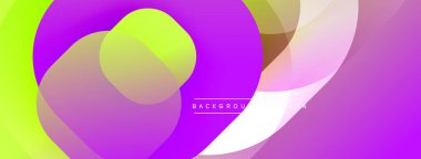 Katmanlı şeffaf gradyan şekillere sahip soyut arkaplan