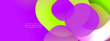 Katmanlı şeffaf gradyan şekillere sahip soyut arkaplan