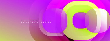 Katmanlı şeffaf gradyan şekillere sahip soyut arkaplan