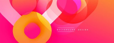 Katmanlı şeffaf gradyan şekillere sahip soyut arkaplan