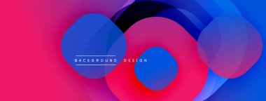 Katmanlı şeffaf gradyan şekillere sahip soyut arkaplan