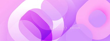 Çembersel soyut tasarım üst üste binen yarı saydam daireler ve yuvarlak şekiller, harmanlanan eğriler ve düzgün eğriler, derinlik, karşıtlık ve dinamik görsel efekt oluşturur.