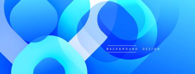 Katmanlı şeffaf gradyan şekillere sahip soyut arkaplan