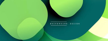 Katmanlı şeffaf gradyan şekillere sahip soyut arkaplan