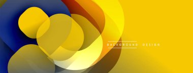 Katmanlı şeffaf gradyan şekillere sahip soyut arkaplan