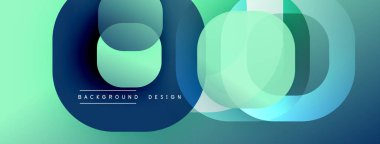 Katmanlı şeffaf gradyan şekillere sahip soyut arkaplan