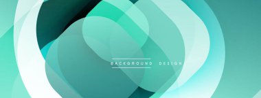 Katmanlı şeffaf gradyan şekillere sahip soyut arkaplan