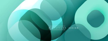 Katmanlı şeffaf gradyan şekillere sahip soyut arkaplan