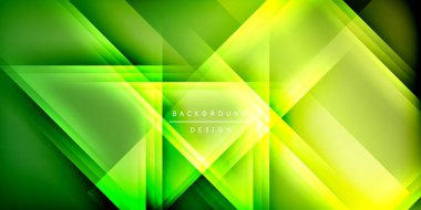 Gölge çizgileri olan etkileyici bir poster. Özellikler teknolojisi, minimalist ve iş temaları, parlak canlı renk şemaları