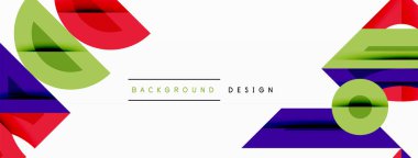 Dairesel ve yuvarlak elementlerin yer aldığı soyut geometrik arkaplan. Kalın kontrast, pürüzsüz gradyanlar, dinamik kompozisyon, fütüristik stil