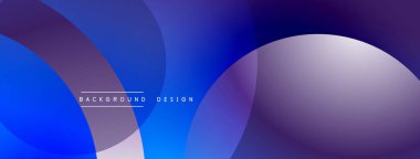 Katmanlı dairesel şekiller canlı renklerde, düzgün geçiş, derinlik efektleri ve modern, fütürist estetiğe sahip, gradyan açısından zengin soyut bir tasarım oluşturur.