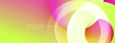 Katmanlı dairesel elementlerle soyut bileşim, eğimlerin ve yumuşak geçişlerin harmanlanması, derinlik, hareket ve görsel uyum hissi yaratır.