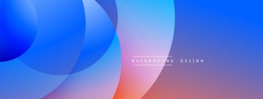 Katmanlı dairesel elementlerle soyut bileşim, eğimlerin ve yumuşak geçişlerin harmanlanması, derinlik, hareket ve görsel uyum hissi yaratır.