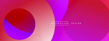 Katmanlı dairesel elementlerle soyut bileşim, eğimlerin ve yumuşak geçişlerin harmanlanması, derinlik, hareket ve görsel uyum hissi yaratır.