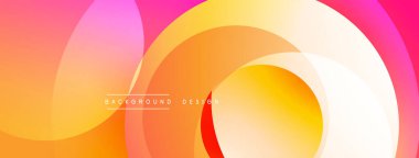 Üst üste binen dairesel şekillere sahip arka plan tasarımı, pürüzsüz gradyanlar ve yumuşak ışıklandırma efektleri, dinamik soyut bir kompozisyon oluşturur