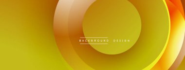 Üst üste binen dairesel şekillere sahip arka plan tasarımı, pürüzsüz gradyanlar ve yumuşak ışıklandırma efektleri, dinamik soyut bir kompozisyon oluşturur