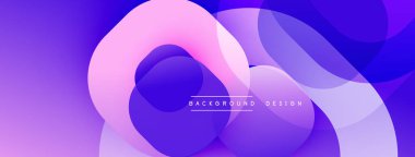 Katmanlı şeffaf gradyan şekillere sahip soyut arkaplan